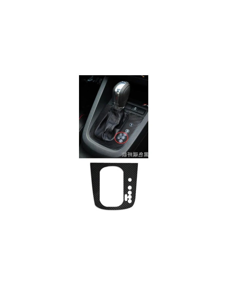 Palanca de cambios de coche de fibra de carbono, decoración Interior Sticke para Volkswagen VW Golf6 GTI GolfR Golf5 Mk5 Mk6