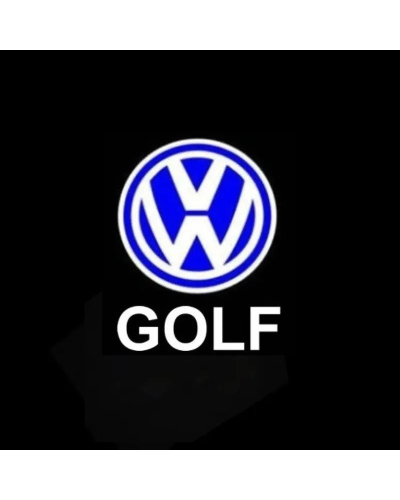 Proyector de luz LED con logotipo para puerta de coche, lámpara de 2 piezas para VW Volkswagen Golf 3 4 Beetle Jetta MK4 Bora Sh