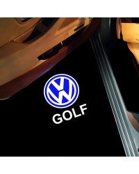 Proyector de luz LED con logotipo para puerta de coche, lámpara de 2 piezas para VW Volkswagen Golf 3 4 Beetle Jetta MK4 Bora Sh