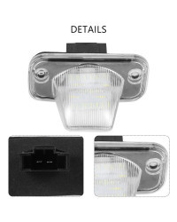 Luz LED para matrícula de coche, 18SMD, para VW Transporter T4/Caravelle MK4/Multivan Passat B5 B6 Combi Eurova