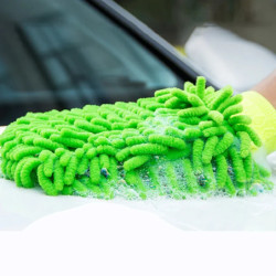 Chenille gloves Car wash gloves Plush rag thickened double sided car supplies Cleaning tools Car accessories Car details