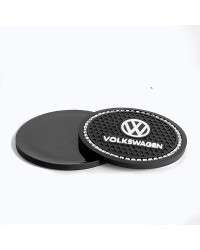 Posavasos de silicona para coche, almohadilla antideslizante con ranura para taza de agua, 1/2 piezas, para Volkswagen, VW, Golf