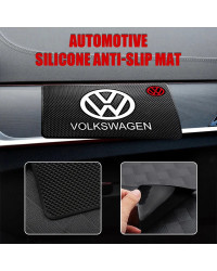 Alfombrilla antideslizante de PVC para salpicadero de coche, almohadilla antideslizante para teléfono, Volkswagen Golf, Tiguan, 