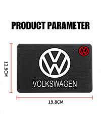 Alfombrilla antideslizante de PVC para salpicadero de coche, almohadilla antideslizante para teléfono, Volkswagen Golf, Tiguan, 