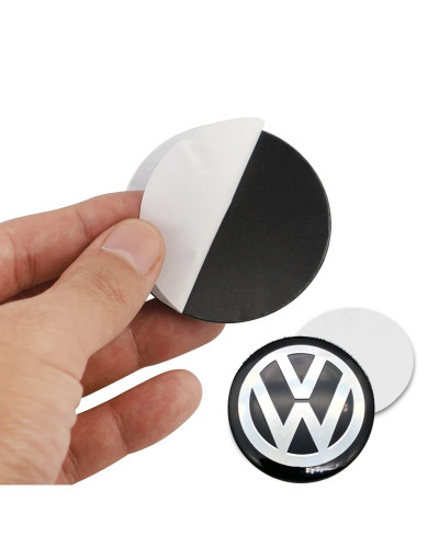 Accesorios adhesivos para tapacubos de centro de rueda de coche, 45mm-120mm, para Volkswagen VW Rline R GTI Polo Golf Touareg Pa