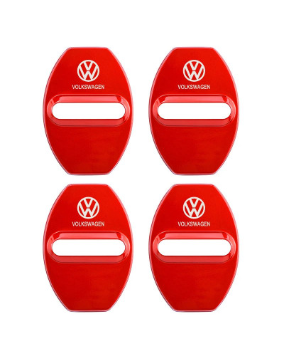 Cubierta de cerradura de puerta de coche, calcomanía con emblema de Metal, decoración Exterior, 4 piezas, para Volkswagen, VW, G