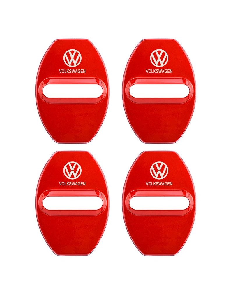 Cubierta de cerradura de puerta de coche, calcomanía con emblema de Metal, decoración Exterior, 4 piezas, para Volkswagen, VW, G