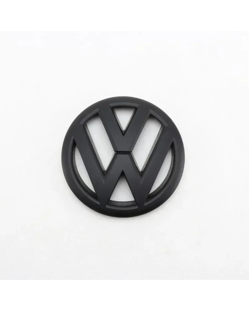 Insignia de logotipo de parrilla delantera de coche, accesorios de emblema de repuesto, color negro mate, 145mm, para Volkswagen