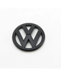 Insignia de logotipo de parrilla delantera de coche, accesorios de emblema de repuesto, color negro mate, 145mm, para Volkswagen