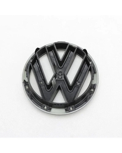 Insignia de logotipo de parrilla delantera de coche, accesorios de emblema de repuesto, color negro mate, 145mm, para Volkswagen