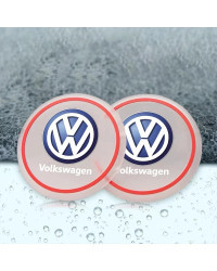 Alfombrilla de silicona antideslizante para decoración de coche, 2 piezas, para VW Jetta, Golf, Tiguan, Transporter, Passat T5, 