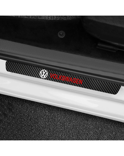 Barra de umbral automotriz con manija de puerta, pegatina protectora contra arañazos para Volkswagen VW GOLF Polo Tiguan JETTA G