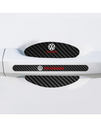 Barra de umbral automotriz con manija de puerta, pegatina protectora contra arañazos para Volkswagen VW GOLF Polo Tiguan JETTA G