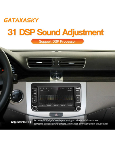 GATAXASKY-REPRODUCTOR multimedia para coche, Radio de 7 pulgadas, 2 din, Android 12, Carplay, para VW, Volkswagen, Passat B7, B6