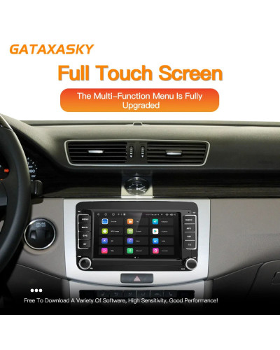 GATAXASKY-REPRODUCTOR multimedia para coche, Radio de 7 pulgadas, 2 din, Android 12, Carplay, para VW, Volkswagen, Passat B7, B6