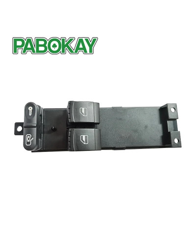 Interruptor de Control de ventana cromado maestro para Volkswagen, VW Bora, Golf MK 4, Seat Leon 1, Toledo 2, Passat B5, 3B, 3BG