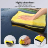 Cloth Car Microfiber Wash Towel Car Drying Cleaning Detailing Window Glass Double Layer Cleaning Cloth Car Wash Supplies 5/10pcs