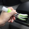 Car Wash Double Head Brushes Air Vent Cleaning Conditioner Grille Duster Wipe Auto Detailing Cleaner Car Interior Cleaning Tools