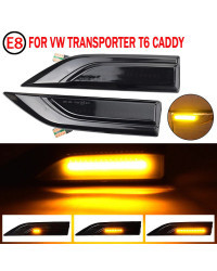 Indicador lateral dinámico Led para coche, luz intermitente secuencial para VW Transporter T6 Multivan Caddy 2015-2019, 2 unidad