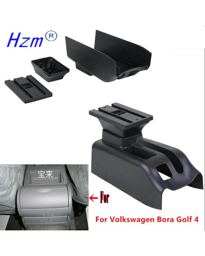 Reposabrazos para Volkswagen Bora Golf 4, caja de almacenamiento central con USB LED, piezas interiores de coche