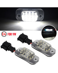 Luz LED para matrícula de coche, lámparas para Seat Ibiza Cordoba Vario 6K VW Golf 3 Hatchback Cabriolet/Polo MK3 6K, 2 unidades