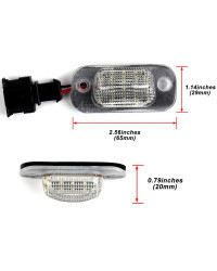 Luz LED para matrícula de coche, lámparas para Seat Ibiza Cordoba Vario 6K VW Golf 3 Hatchback Cabriolet/Polo MK3 6K, 2 unidades