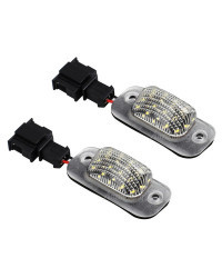 Luz LED para matrícula de coche, lámparas para Seat Ibiza Cordoba Vario 6K VW Golf 3 Hatchback Cabriolet/Polo MK3 6K, 2 unidades