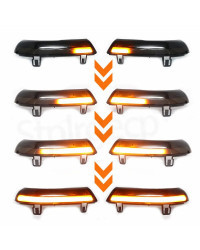 Luces LED dinámicas de señal de giro para espejo retrovisor, indicador intermitente, repetidor para Volkswagen VW GOLF 5 Jetta M