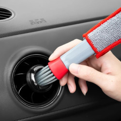 Car Wash Double Head Brushes Air Vent Cleaning Conditioner Grille Duster Wipe Auto Detailing Cleaner Car Interior Cleaning Tools