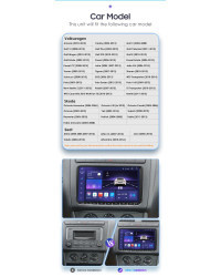 Hizpo-Radio con GPS para coche, reproductor Multimedia con Android 12, 2DIN, Carplay, para Volkswagen, VW, Passat B6, B7, CC, Ti