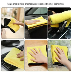 6/1Pcs Microfiber Cleaning Towel Car Cleaning Cloths Double-Sided Detailing Car Drying Microfiber Towel Wash Towels Accessories