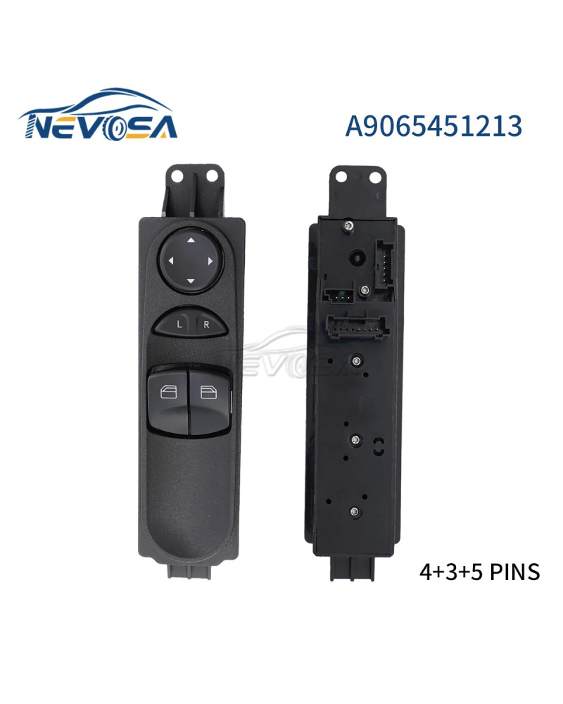 Novosa-interruptor elevador de ventana de coche eléctrico, accesorio para mercedes-benz Sprinter 2010-2017, VW Crafter A90654512