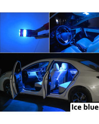 MDNG 10 Uds Kit de luces LED de techo de mapa Interior para VW Volkswagen Polo 9N 9N3 2002-2005 2006 2007 2008 2009 accesorios d