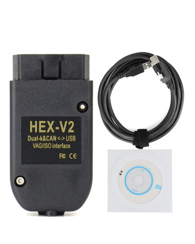 VAGCOM-herramienta de diagnóstico de coche, interfaz V-C-DSCAN HEX V2, actualización 23.3.1 para VW, AUDI, Skoda, Seat, multilen