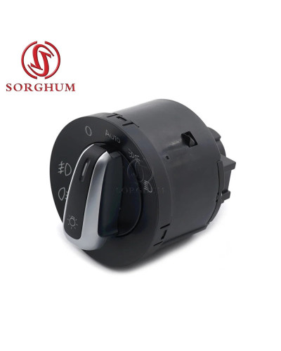 SORGHUM-Interruptor de faros de coche, Control de luces antiniebla para VW Passat B6 B7 Golf Jetta MK6 MK5 Tiguan Caddy SEAT 5ND