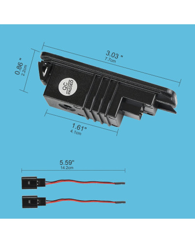 Luz de matrícula súper brillante para VW Passat CC LED, luz de matrícula impermeable para VW Golf 5 6, accesorios de coche imper