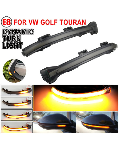 Intermitente LED dinámico para coche, luz de flecha para VW, Volkswagen, Golf 7, Jetta, MK7 VII, MK7, Golf 7,5, GTI R, Touran