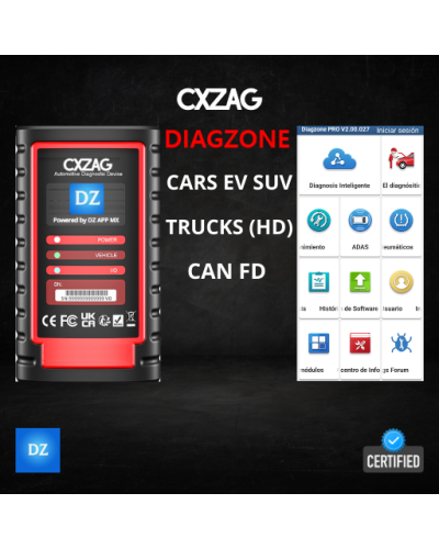 DIAGZONE SCANNER CAN FD CAR & TRUCKS + IMMO