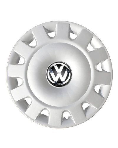 Tapa de cubo de rueda auténtica para coche VW, repuesto de tapa central cromada y negra de 65MM, 4 piezas, para Beetle Passat Je