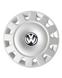 Tapa de cubo de rueda auténtica para coche VW, repuesto de tapa central cromada y negra de 65MM, 4 piezas, para Beetle Passat Je