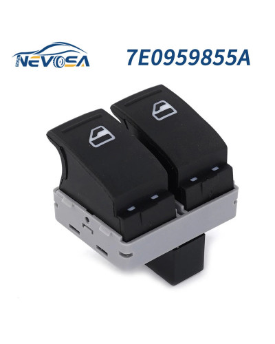 NEVOSA botón de Control maestro para elevador de ventana de coche, accesorio de 4 pines para VW Transporter T5 T6 2005-2014, 7E0