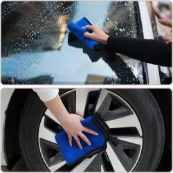 Thicken Strong Absorbent Car Cleaning Towel Doulbe Sided Coral Fleece Microfiber Towel Car Washing Drying Cloth Auto Accessories