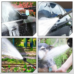 Yofidra 200Bar Brushless High Pressure Car Washer Water Gun 6 IN 1 Cleaning Garden Washing Wash Spray Gun for Makita 18V Battery