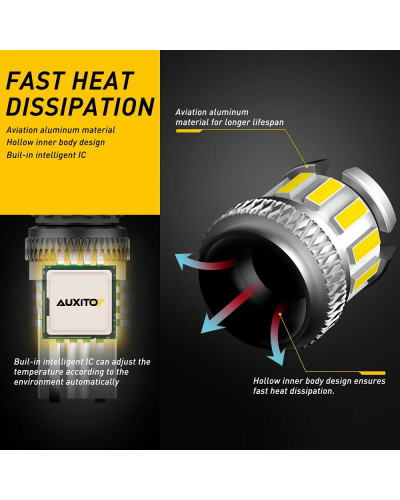 AUXITO-bombillas LED W5W T10 para coche, luces de posición de estacionamiento, Canbus, luz Interior 6500K 168 194 para BMW, VW, 