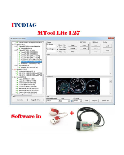 Mileage Correction Software MTool Lite 1.27 Version Mileage Programmer