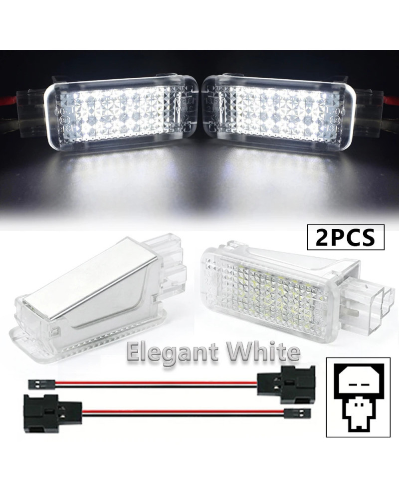 Luz LED para compartimento de equipaje, guantera para VW Golf Polo Passat Tiguan Jetta Caddy UP T5 T6 Touareg Scirocco, 2 unidad