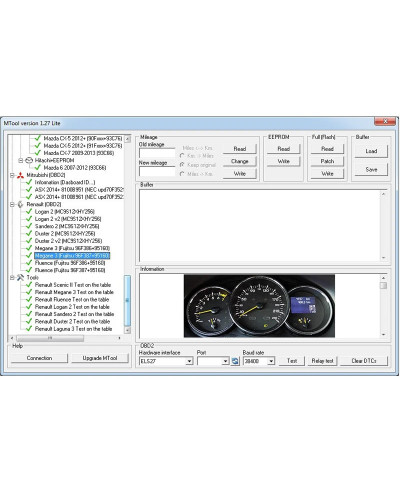 Mileage Correction Software MTool Lite 1.27 Version Mileage Programmer