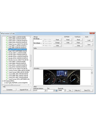 Mileage Correction Software MTool Lite 1.27 Version Mileage Programmer