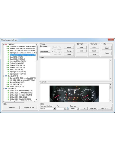 Mileage Correction Software MTool Lite 1.27 Version Mileage Programmer