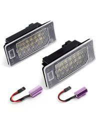 Luz LED para matrícula de coche, lámpara de 2 piezas para VW Golf Mk6 Mk7 Plus Jetta MK6 Passat B6 B7 Polo Touareg Mk2 Tiguan To